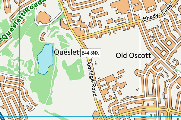 B44 8NX map - OS VectorMap District (Ordnance Survey)