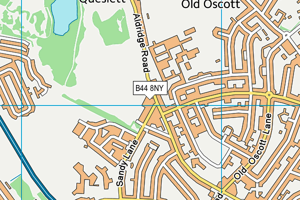 B44 8NY map - OS VectorMap District (Ordnance Survey)