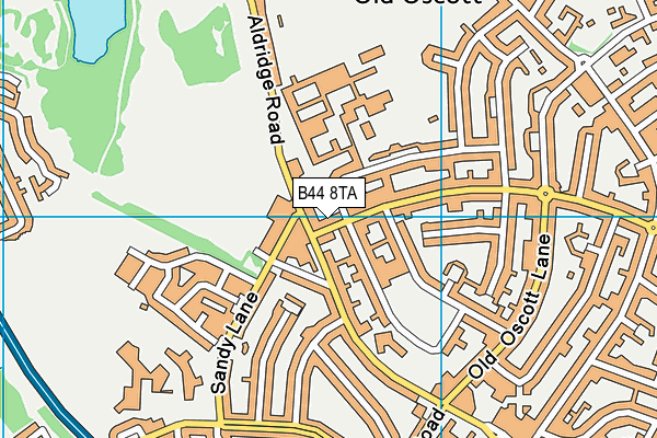 B44 8TA map - OS VectorMap District (Ordnance Survey)