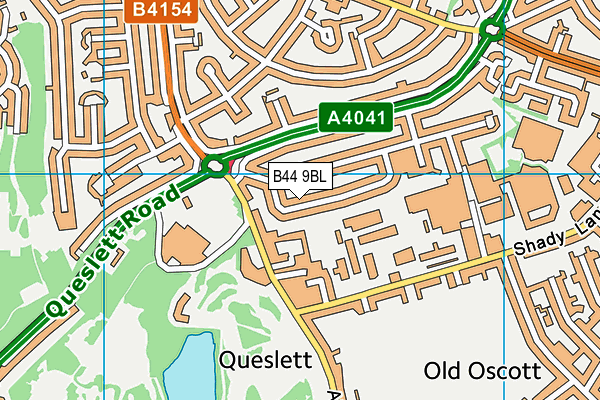 B44 9BL map - OS VectorMap District (Ordnance Survey)