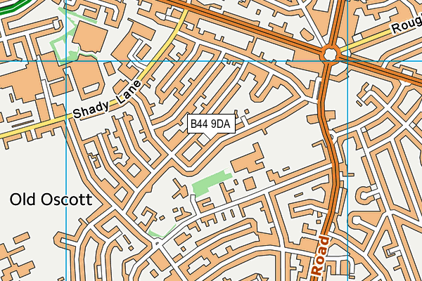 B44 9DA map - OS VectorMap District (Ordnance Survey)