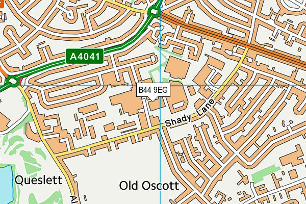 B44 9EG map - OS VectorMap District (Ordnance Survey)