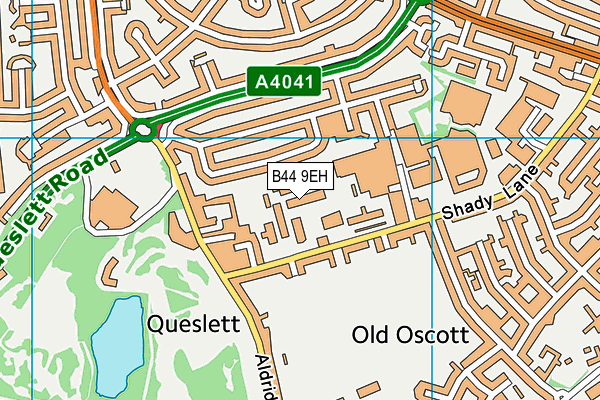 B44 9EH map - OS VectorMap District (Ordnance Survey)