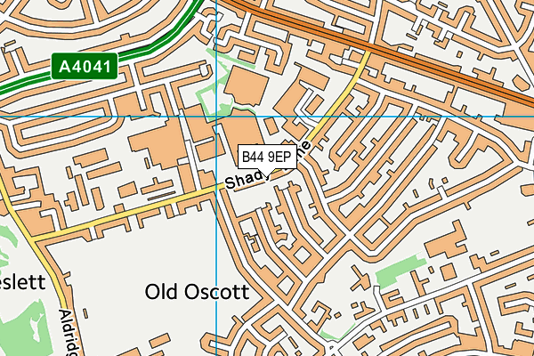 B44 9EP map - OS VectorMap District (Ordnance Survey)