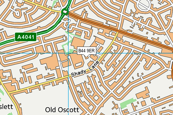 David Lloyd (Birmingham) map (B44 9ER) - OS VectorMap District (Ordnance Survey)