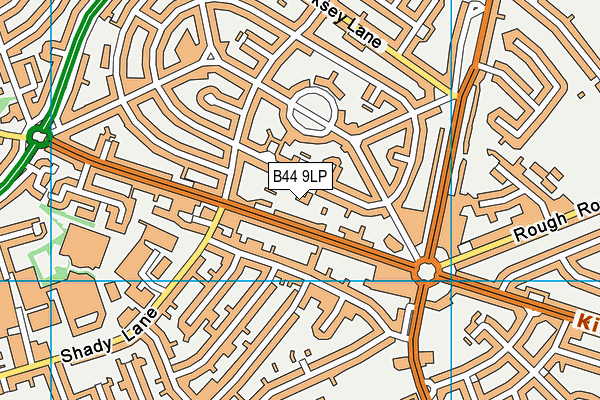 B44 9LP map - OS VectorMap District (Ordnance Survey)