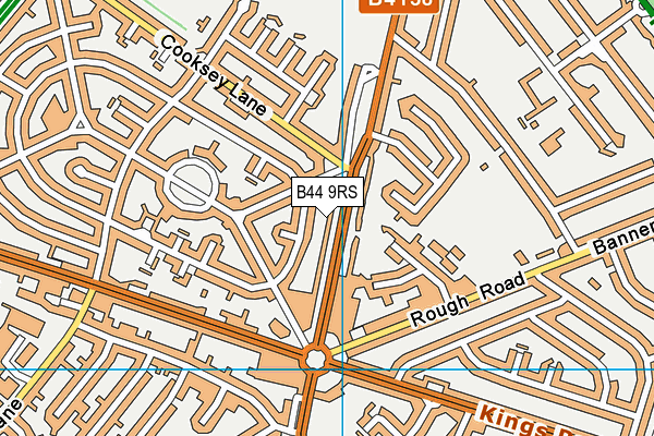 B44 9RS map - OS VectorMap District (Ordnance Survey)