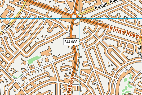 B44 9SS map - OS VectorMap District (Ordnance Survey)