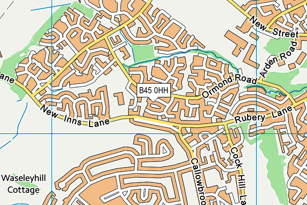 B45 0HH map - OS VectorMap District (Ordnance Survey)