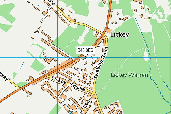 B45 8ES map - OS VectorMap District (Ordnance Survey)