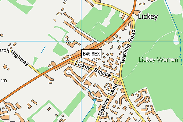 B45 8EX map - OS VectorMap District (Ordnance Survey)