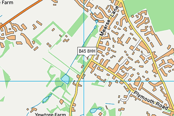 B45 8HH map - OS VectorMap District (Ordnance Survey)
