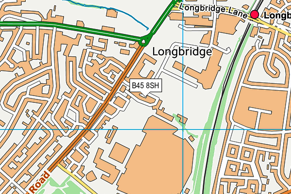 B45 8SH map - OS VectorMap District (Ordnance Survey)