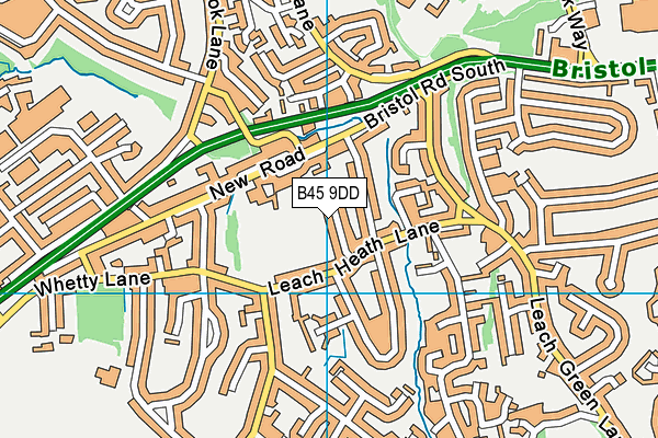 B45 9DD map - OS VectorMap District (Ordnance Survey)