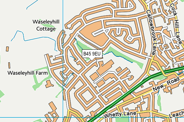 B45 9EU map - OS VectorMap District (Ordnance Survey)