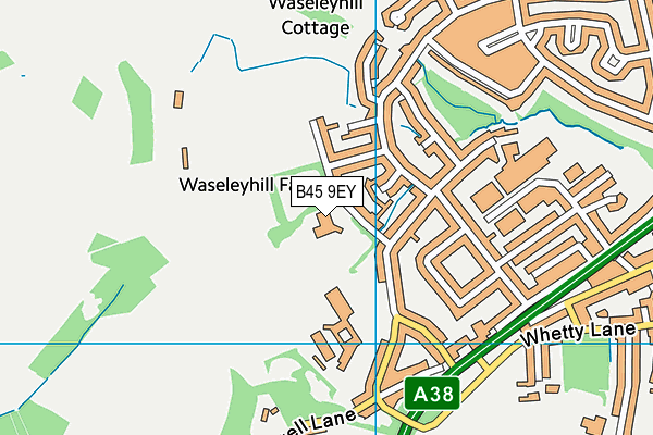 Holywell Primary and Nursery School map (B45 9EY) - OS VectorMap District (Ordnance Survey)