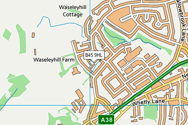 B45 9HL map - OS VectorMap District (Ordnance Survey)