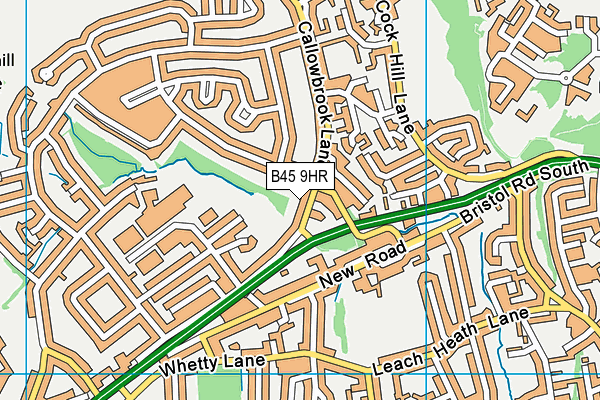 B45 9HR map - OS VectorMap District (Ordnance Survey)