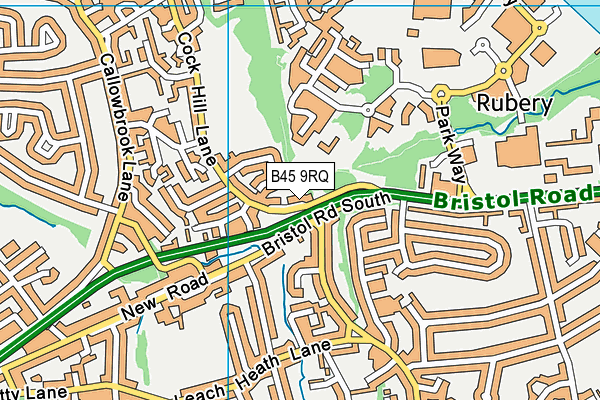 B45 9RQ map - OS VectorMap District (Ordnance Survey)