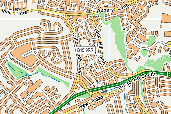 B45 9RR map - OS VectorMap District (Ordnance Survey)