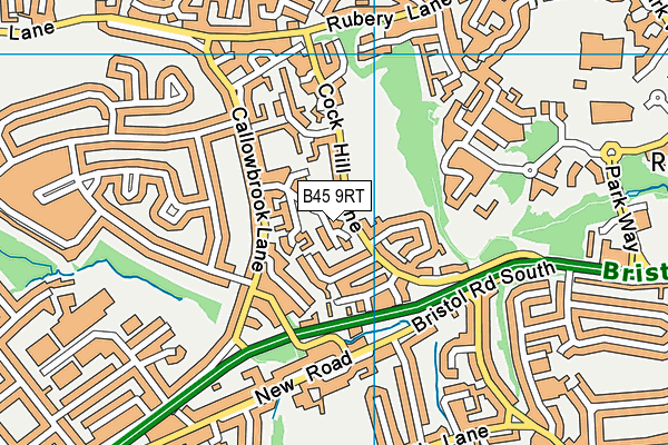 B45 9RT map - OS VectorMap District (Ordnance Survey)