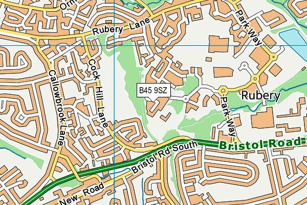 B45 9SZ map - OS VectorMap District (Ordnance Survey)