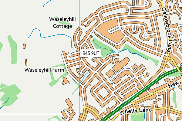 B45 9UT map - OS VectorMap District (Ordnance Survey)