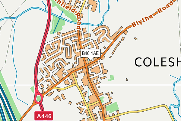 B46 1AE map - OS VectorMap District (Ordnance Survey)