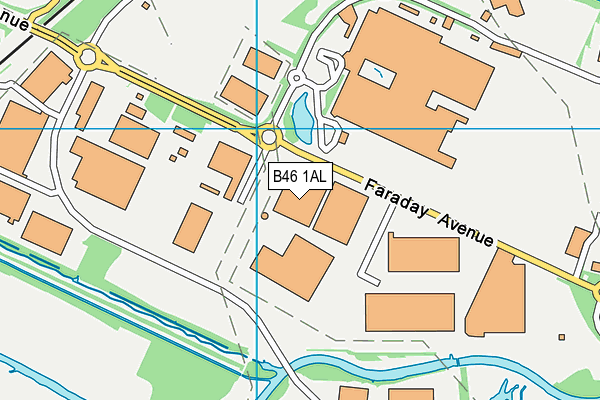 B46 1AL map - OS VectorMap District (Ordnance Survey)