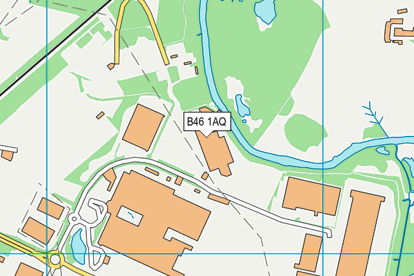 B46 1AQ map - OS VectorMap District (Ordnance Survey)