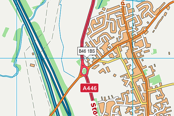 B46 1BS map - OS VectorMap District (Ordnance Survey)