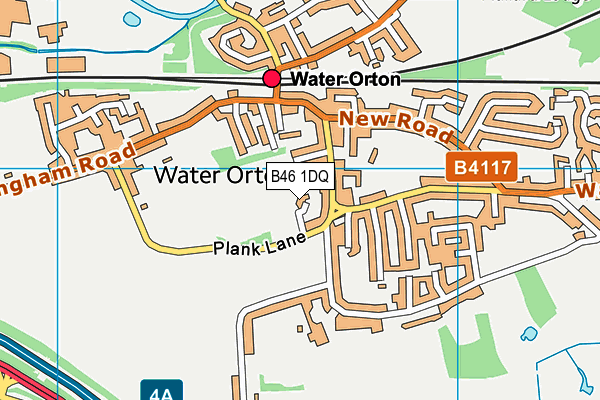 B46 1DQ map - OS VectorMap District (Ordnance Survey)