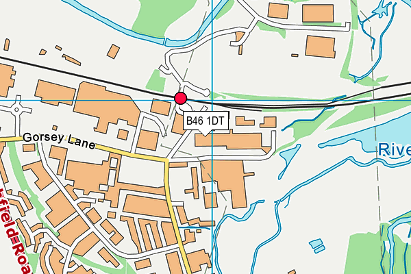 B46 1DT map - OS VectorMap District (Ordnance Survey)
