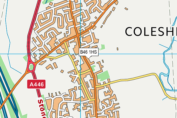 B46 1HS map - OS VectorMap District (Ordnance Survey)