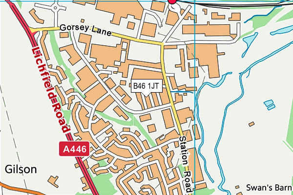 B46 1JT map - OS VectorMap District (Ordnance Survey)