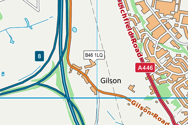 B46 1LQ map - OS VectorMap District (Ordnance Survey)