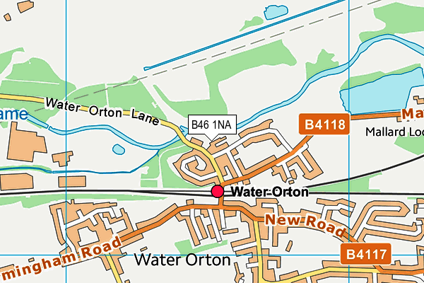 B46 1NA map - OS VectorMap District (Ordnance Survey)