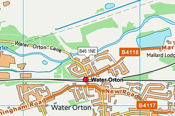 B46 1NE map - OS VectorMap District (Ordnance Survey)