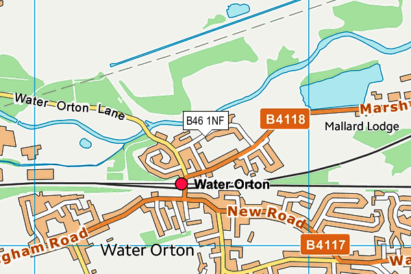 B46 1NF map - OS VectorMap District (Ordnance Survey)