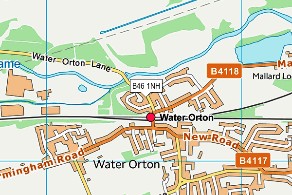 B46 1NH map - OS VectorMap District (Ordnance Survey)