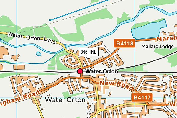 B46 1NL map - OS VectorMap District (Ordnance Survey)