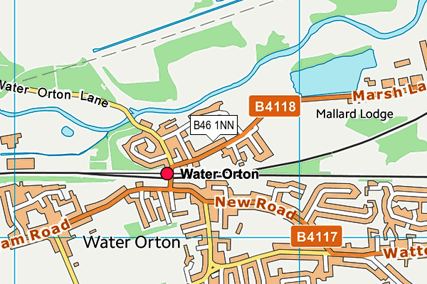 B46 1NN map - OS VectorMap District (Ordnance Survey)
