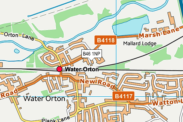 B46 1NP map - OS VectorMap District (Ordnance Survey)