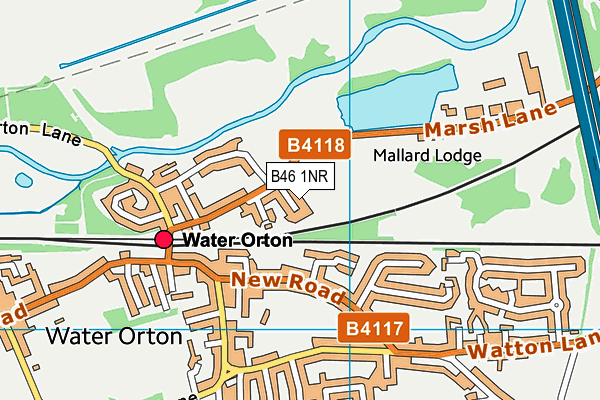 B46 1NR map - OS VectorMap District (Ordnance Survey)