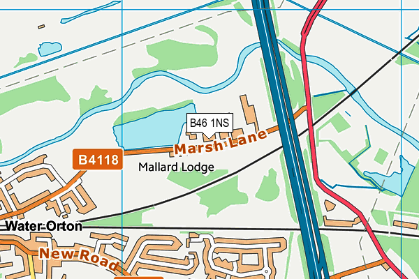 B46 1NS map - OS VectorMap District (Ordnance Survey)