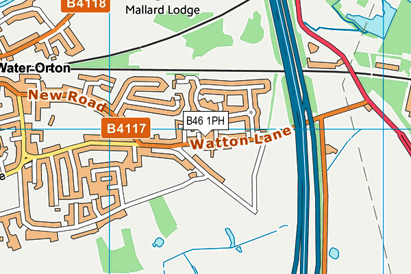 B46 1PH map - OS VectorMap District (Ordnance Survey)