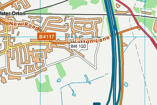 B46 1QD map - OS VectorMap District (Ordnance Survey)