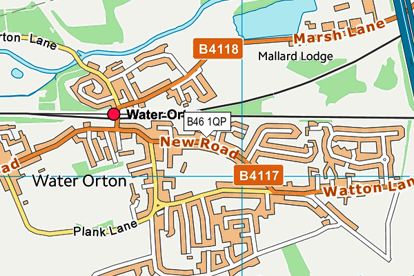 B46 1QP map - OS VectorMap District (Ordnance Survey)
