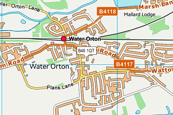 B46 1QT map - OS VectorMap District (Ordnance Survey)