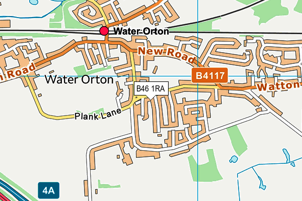 B46 1RA map - OS VectorMap District (Ordnance Survey)